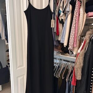 a new day Black Ribbed Maxi Dress
